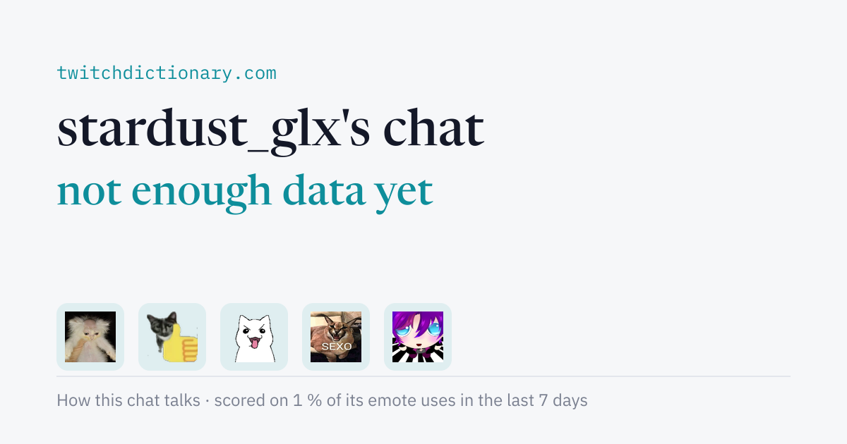stardust_glx's chat personality card