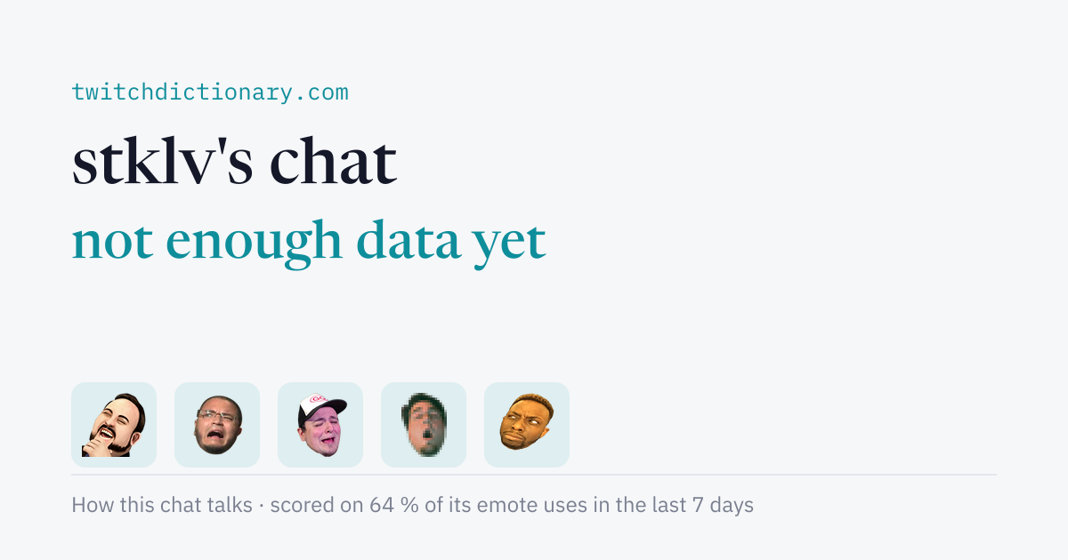 stklv's chat personality card