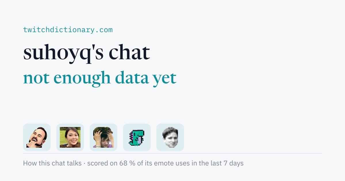 suhoyq's chat personality card