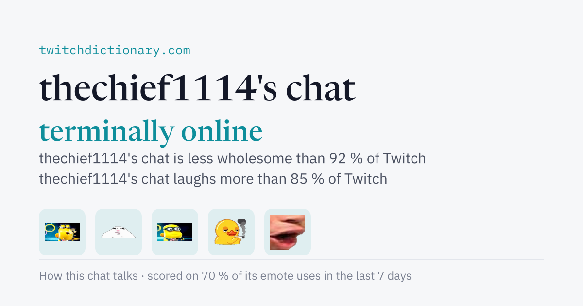 thechief1114's chat personality card