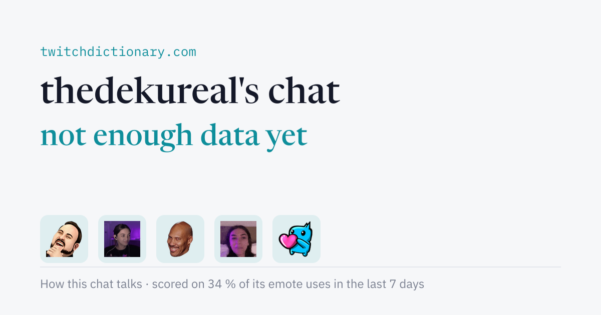 thedekureal's chat personality card
