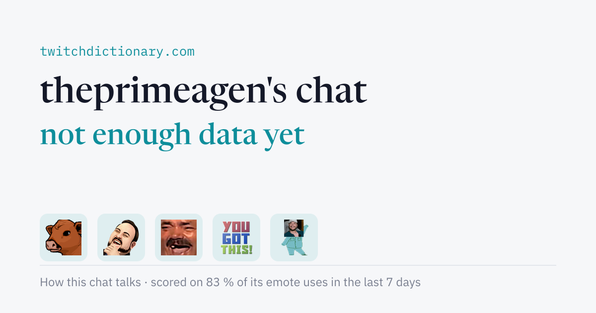 theprimeagen's chat personality card