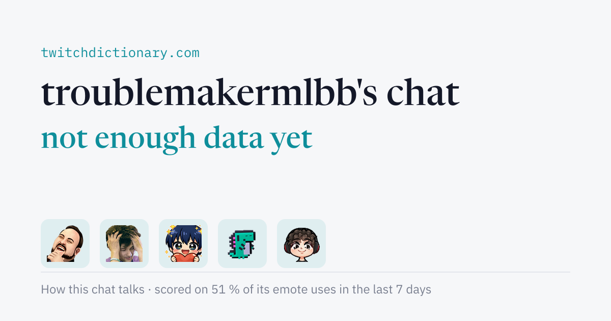 troublemakermlbb's chat personality card