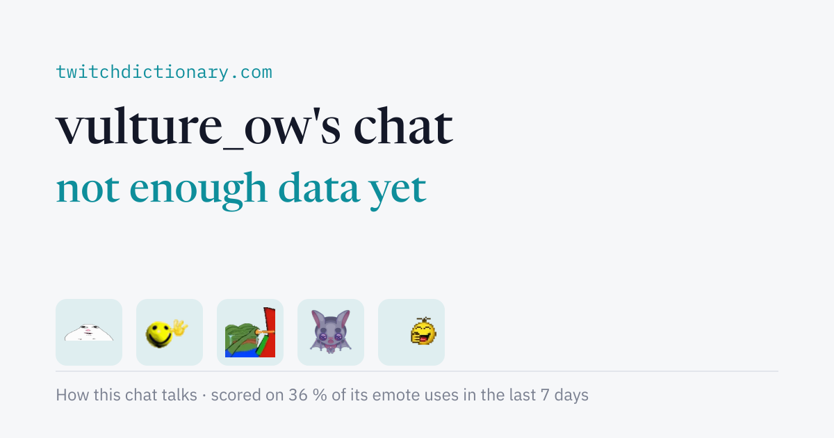 vulture_ow's chat personality card