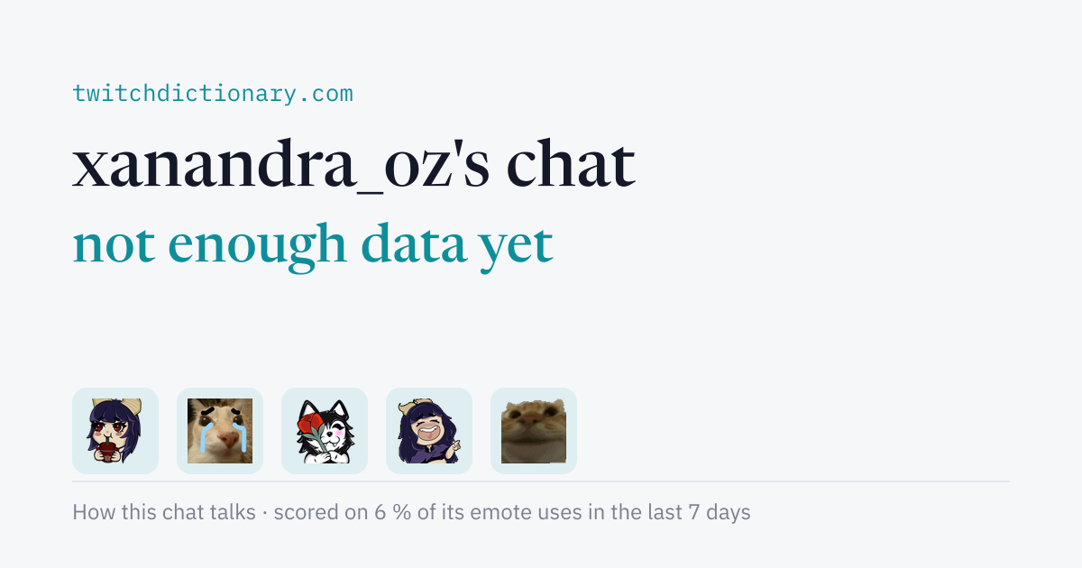 xanandra_oz's chat personality card