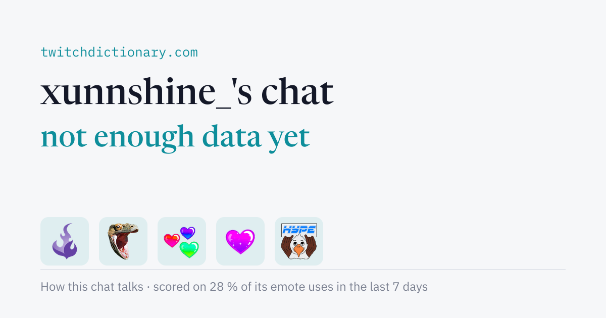 xunnshine_'s chat personality card