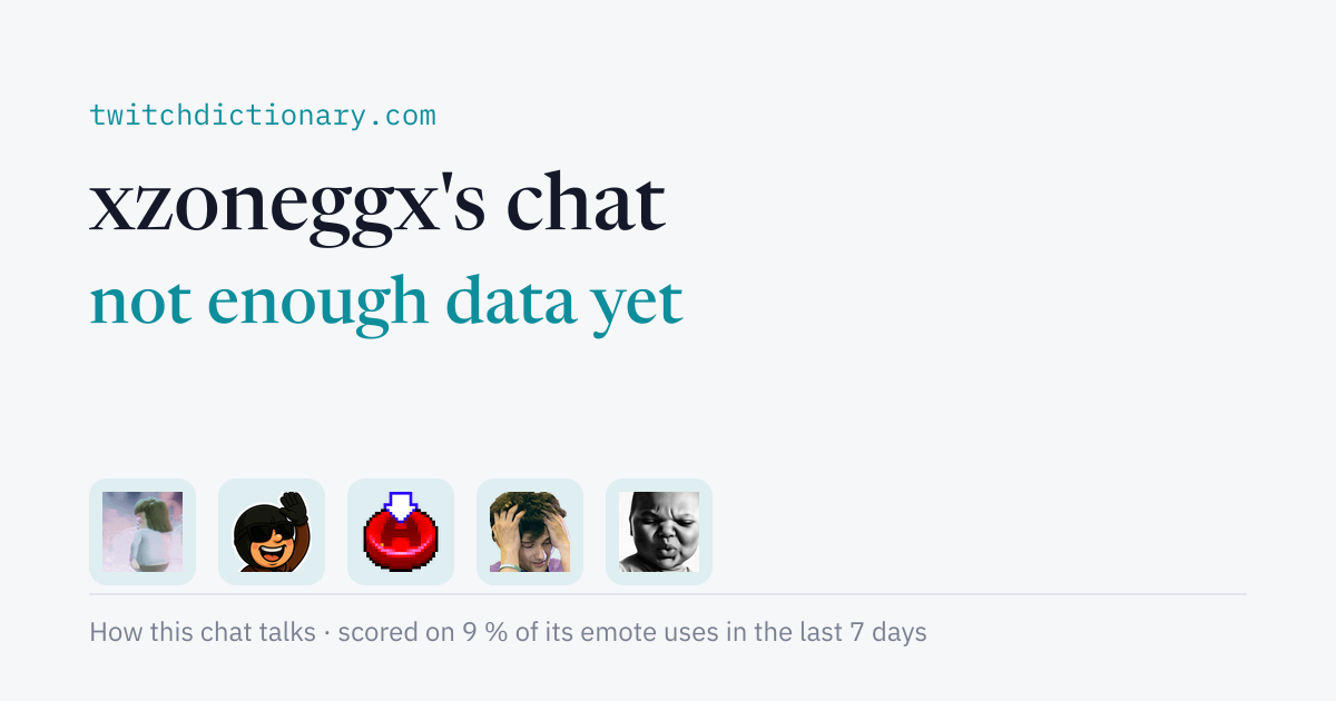 xzoneggx's chat personality card