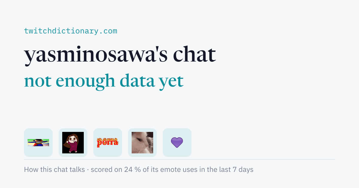 yasminosawa's chat personality card