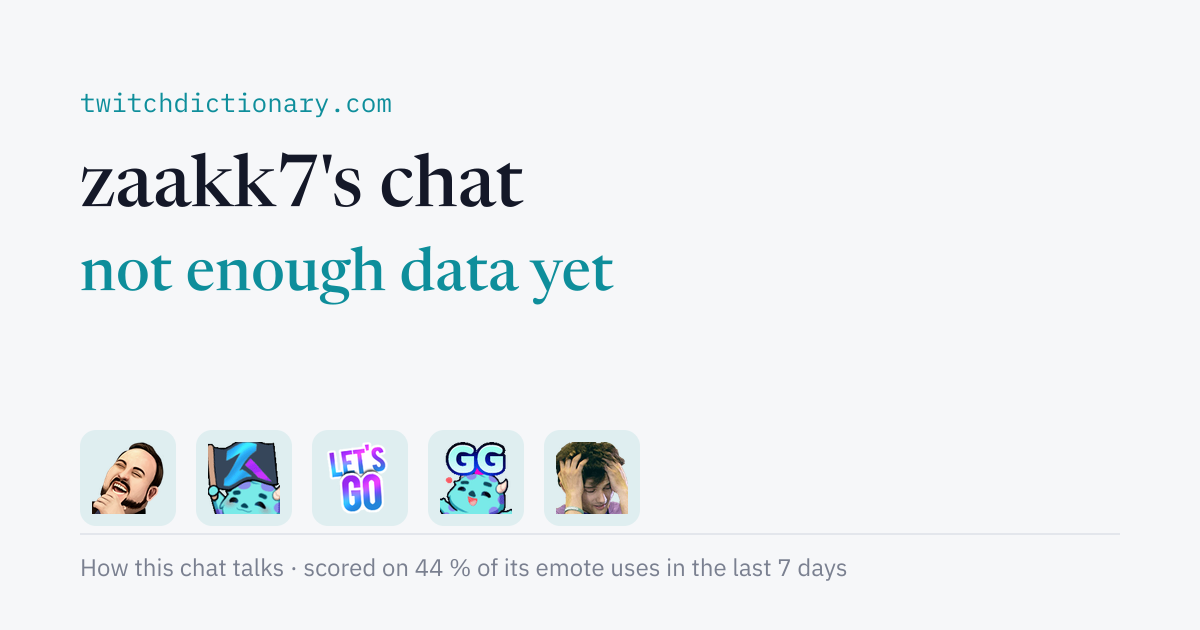 zaakk7's chat personality card